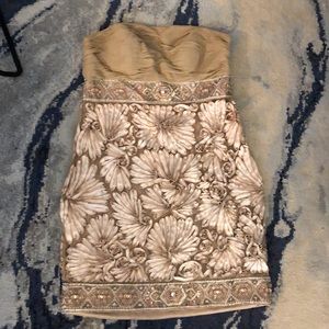 Sue Wong Metallic Embellished Dress